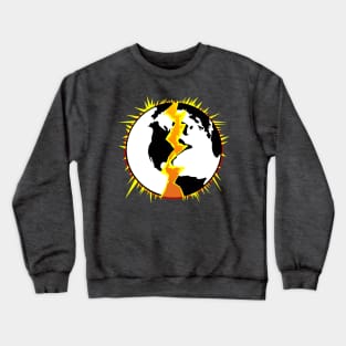 EXPLODING EARTHS PLANET LOGO FULL COLOR Crewneck Sweatshirt